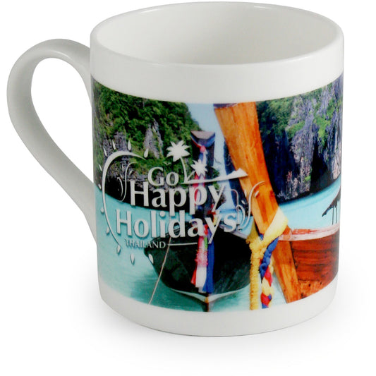 Duraglaze® Bone China Balmoral PhotoMug  Black and White London