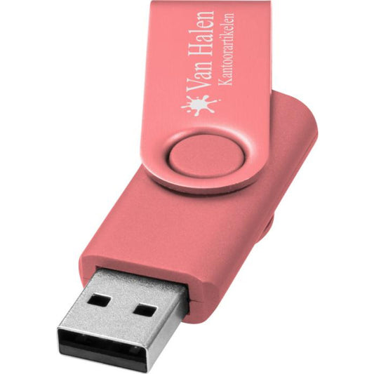 Rotate-Metallic USB  Pink  