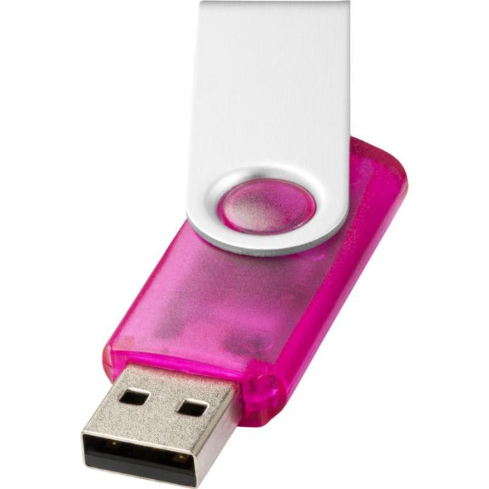 Rotate-Translucent USB Flash Drive  Black and White London