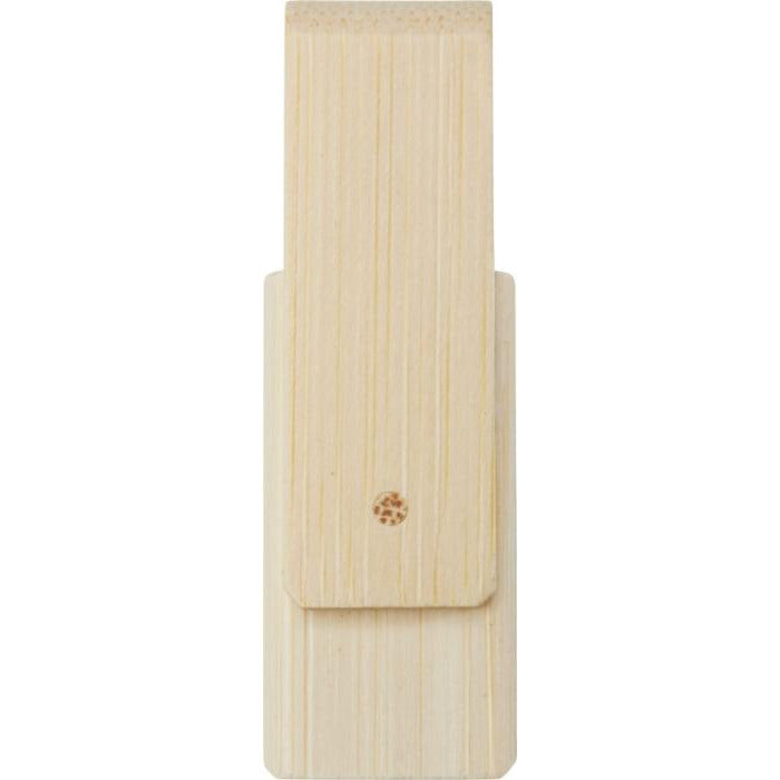 Rotate Bamboo USB Flash Drive  Black and White London
