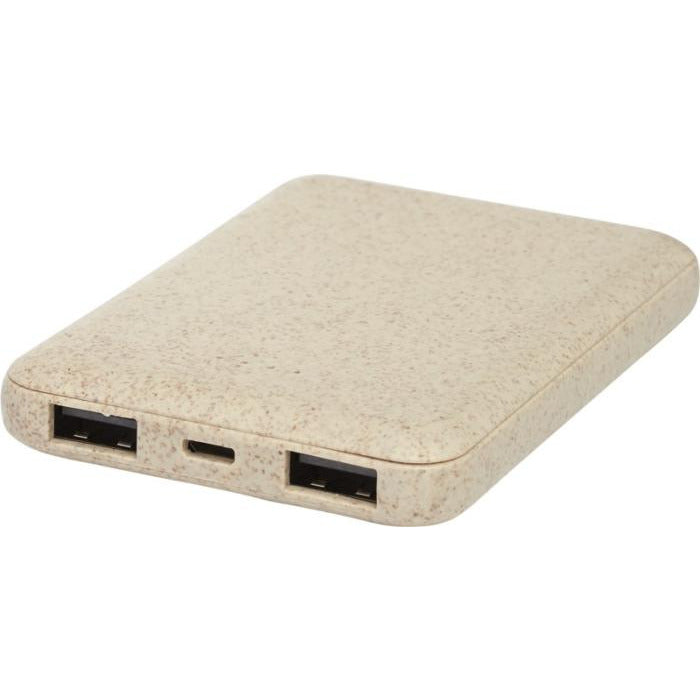 Asama 5000 mAh Wheat Straw Power Bank Power Banks Black and White London