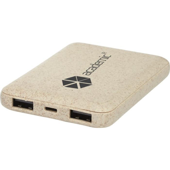 Asama 5000 mAh Wheat Straw Power Bank Power Banks Black and White London