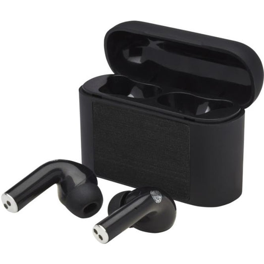 Fusion Wireless Earbuds  Black and White London