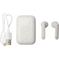 Wheat Straw True Wireless Earbuds  Black and White London