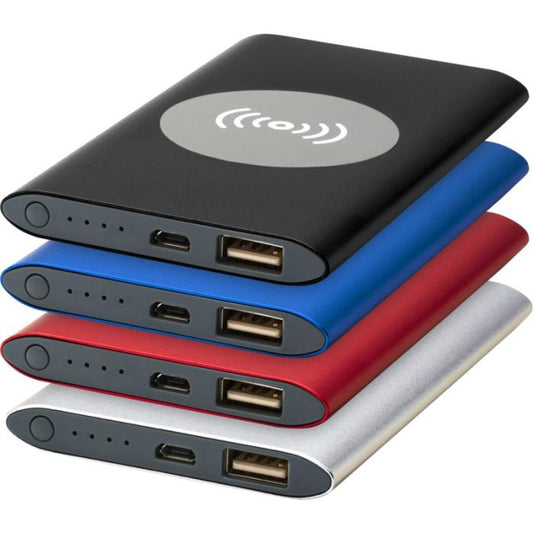Juice 4000 mAh Wireless Power Bank  Black and White London