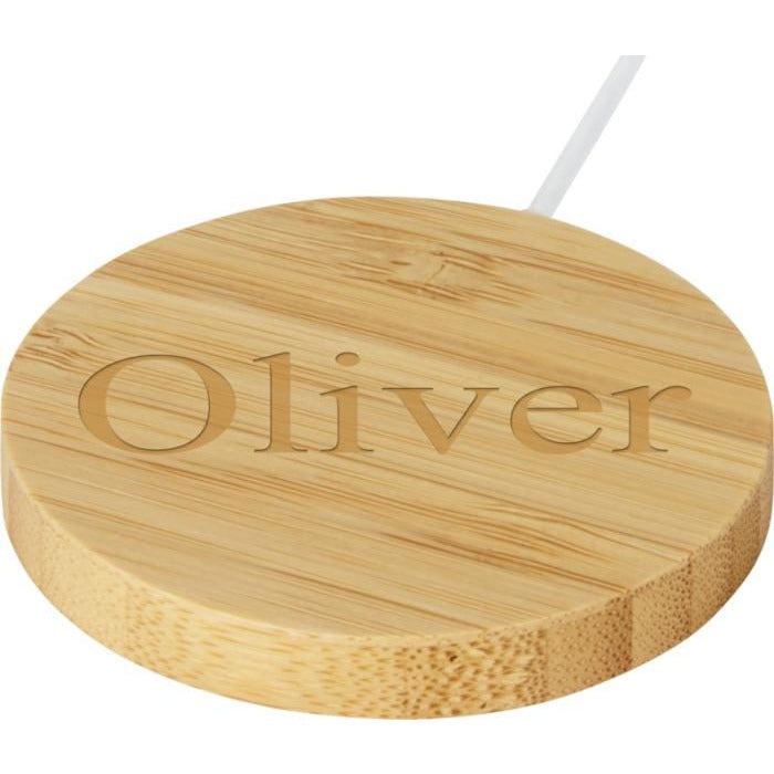 Atra 10W Bamboo Magnetic Wireless Charging Pad Power Banks Black and White London