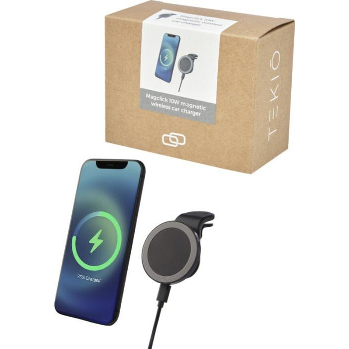 Magclick 10W Wireless Magnetic Car Charger Car Accessories Black and White London