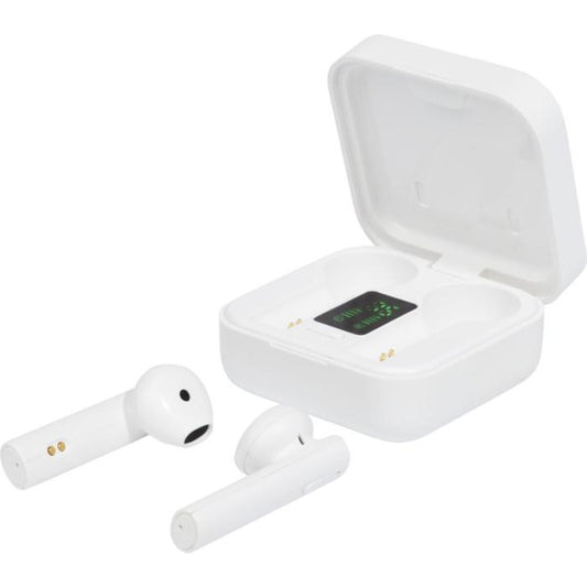 Tayo Solar Charging Earbuds  Black and White London