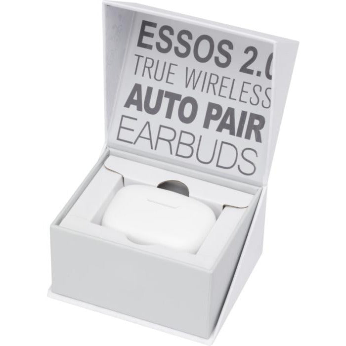 Essos 2.0 Wireless Auto Pair Earbuds  Black and White London