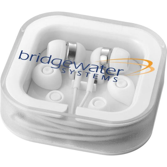 Sargas Earbuds with Microphone  White  