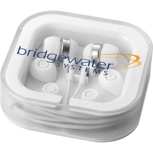 Sargas Earbuds with Microphone  Black and White London