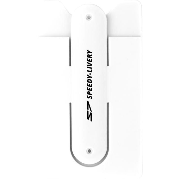 Stue Silicone Smartphone Stand and Wallet  Black and White London