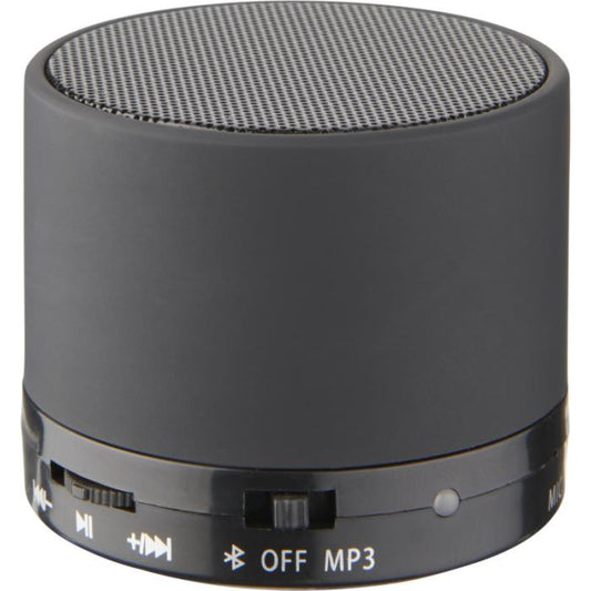Duck Cylinder Bluetooth® Speaker with Rubber Finish  Black and White London