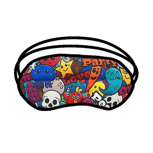 Custom Printed Eye Masks Face Masks Black and White London
