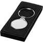 Metal Round Keyring  Black and White London