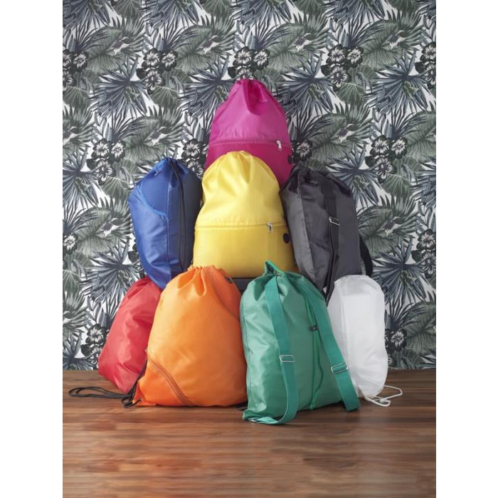 Oriole Premium Drawstring Backpack 5L  Black and White London