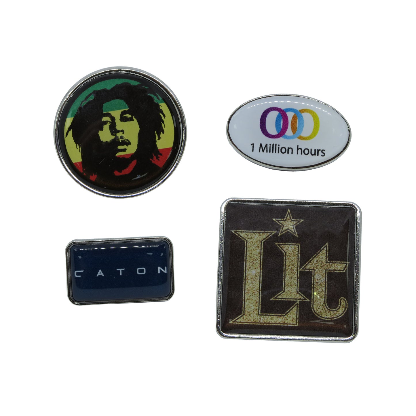 UK Printed Badges  Black and White London