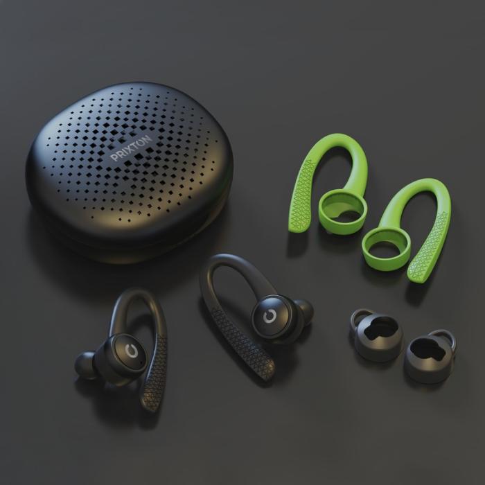 Prixton Sport Bluetooth® 5.0 Earbuds  Black and White London