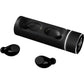 Cylinder Design Light-Up Wireless Earbuds  Black and White London