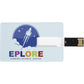 Slim Credit Card USB Stick  Black and White London