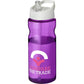 H2O Active® Base 650 ml Spout Lid Sport Bottle Drinkware Black and White London