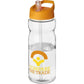 H2O Active® Base 650 ml Spout Lid Sport Bottle Drinkware Black and White London