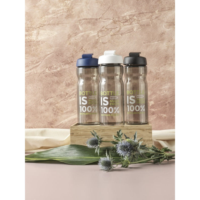 H2O Active® Eco Base 650 ml Flip Lid Sport Bottle Drinkware Black and White London