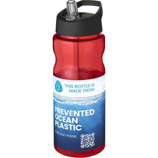 H2O Active® Eco Base 650 ml Spout Lid Sport Bottle  Black and White London