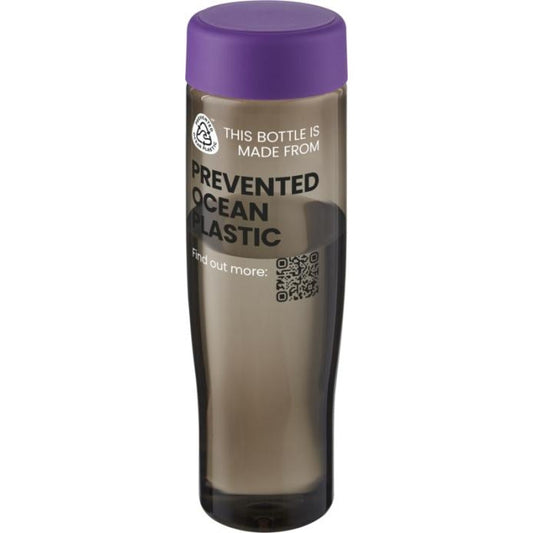 H2O Active® Eco Tempo 700 ml Screw Cap Water Bottle  Black and White London