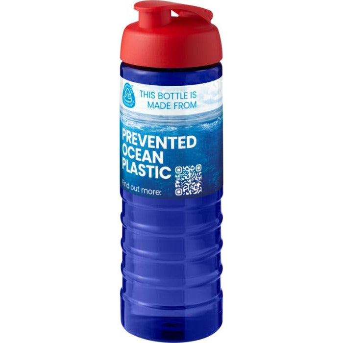 H2O Active® Eco Treble 750 ml Flip Lid Sport Bottle  Black and White London