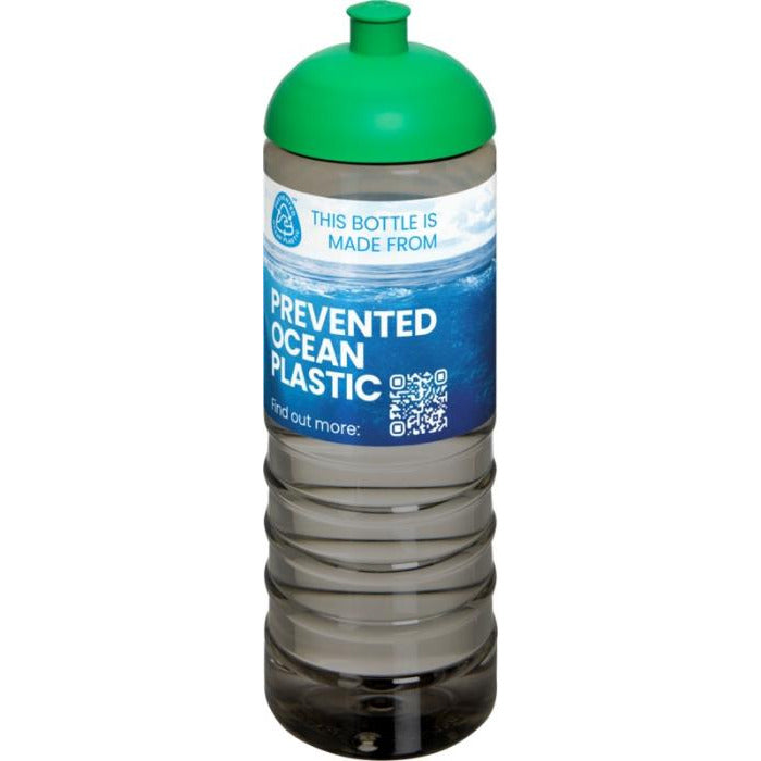 H2O Active® Eco Treble 750 ml Dome Lid Sport Bottle  Black and White London