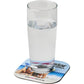 Recycled Square Coaster Mouse Mats & Coasters Black and White London