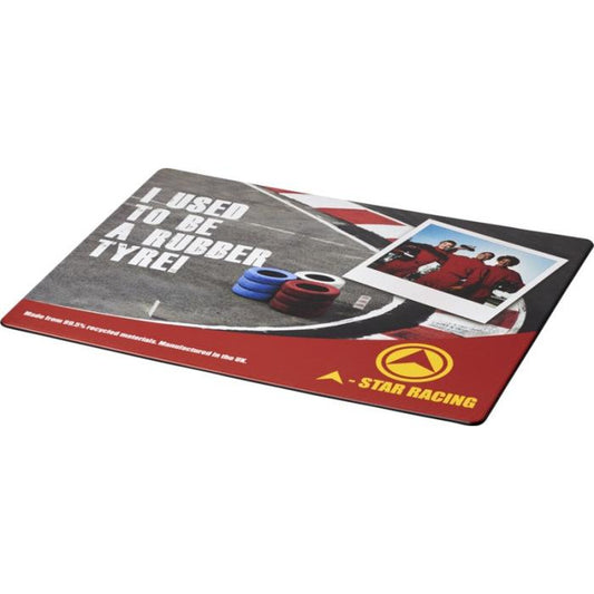 Recycled Tyre Mouse Mat Mouse Mats & Coasters Black and White London