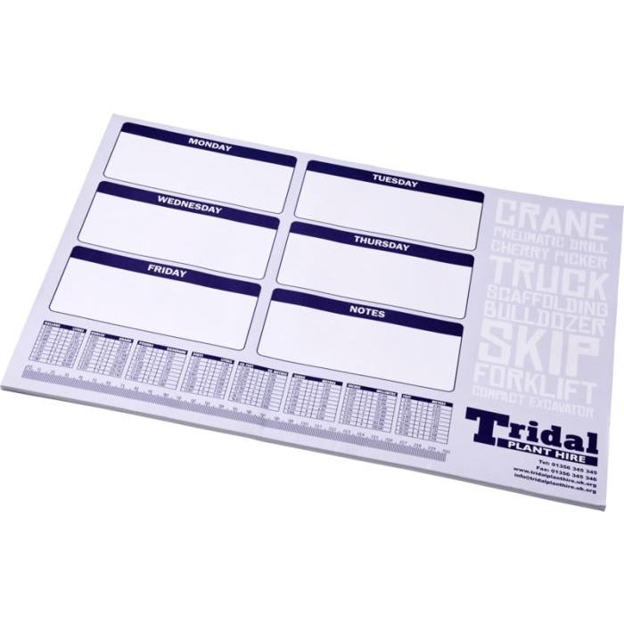A3 Printed Desk Pad Notepads & Sticky Notes   