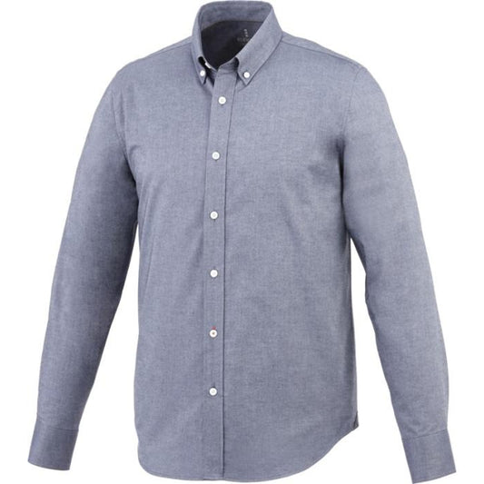 Vaillant Long Sleeve Men's Oxford Shirt Clothing Black and White London