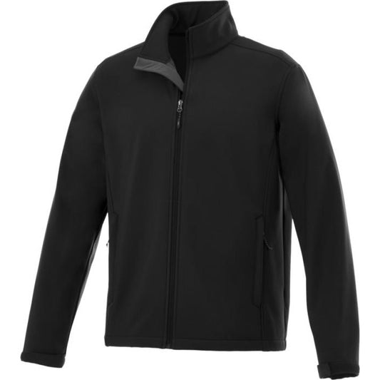 Maxson Men's Softshell Jacket  Black and White London