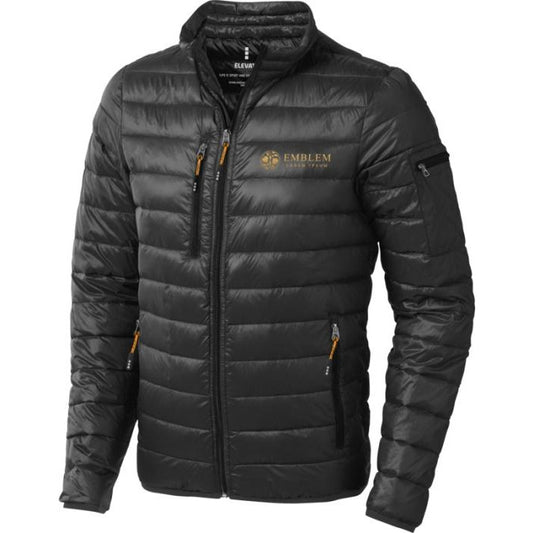 Scotia men's Lightweight Down Jacket  Black and White London