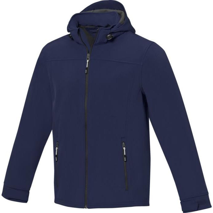 Langley Men's Softshell Jacket  Black and White London