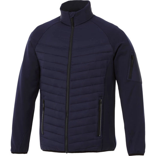 Banff Men's Hybrid Insulated Jacket Clothing Black and White London