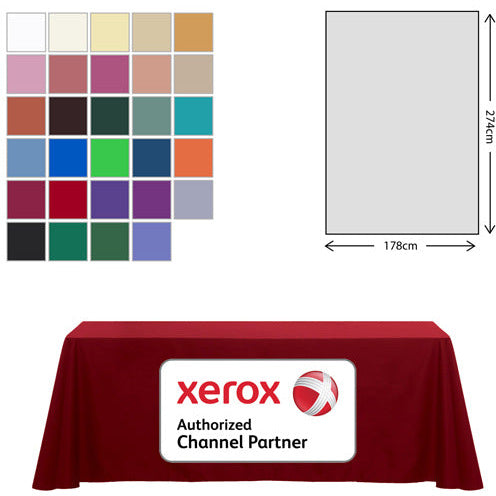 Rectangular Polyester Table Cloth  Black and White London