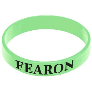 Glow in The Dark Silicone Wristbands  Black and White London