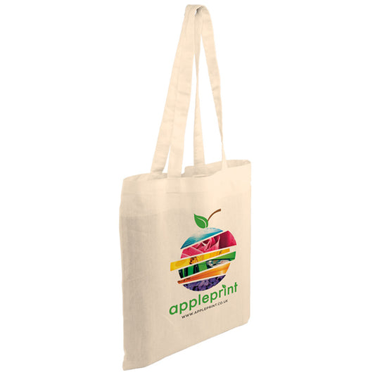 Kingsbridge 5oz Cotton Tote Bag Cotton & Jute Bags Black and White London