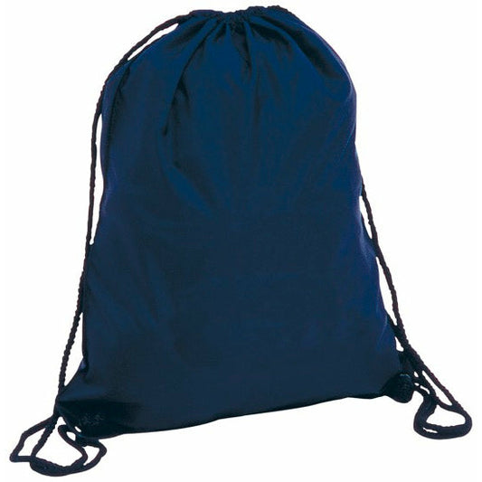Eynsford Drawstring Backpack Bag 210d Polyester Black and White London