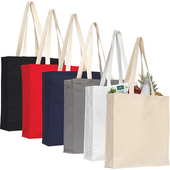 8oz Eco Tote Shopper Recycled Tote Bags Black and White London