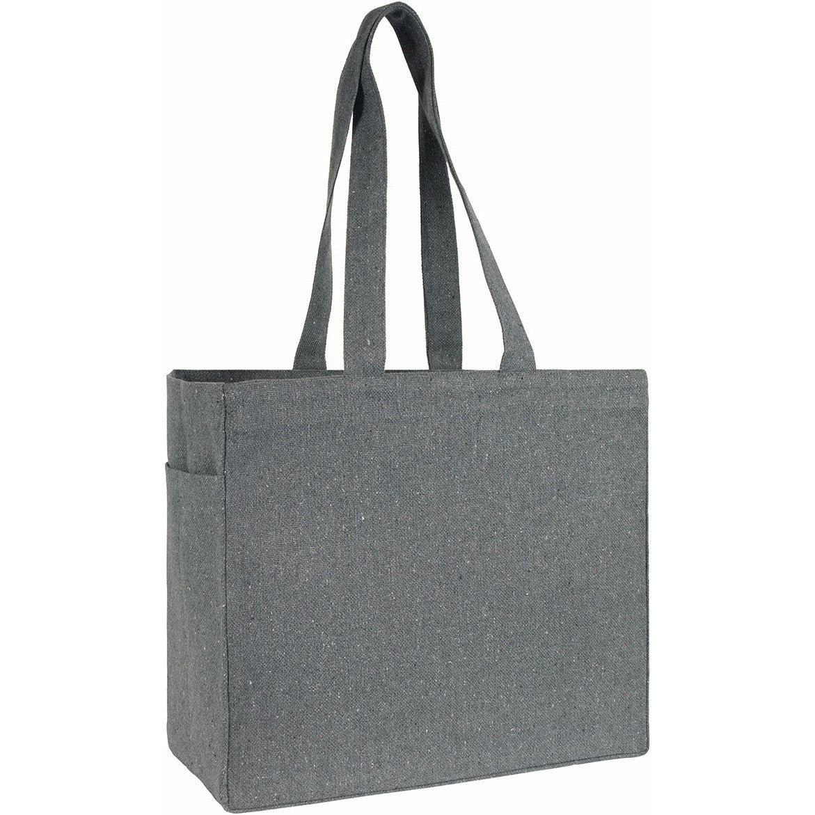 Ivychurch Eco Recycled 13oz Cotton Tote Shopper Recycled Tote Bags Black and White London