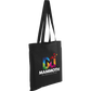Coloured Kingsbridge 5oz Cotton Tote Bag Cotton & Jute Bags Black and White London