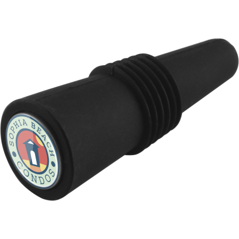 Nova Wine Stopper (Laser Engraved)  Black and White London