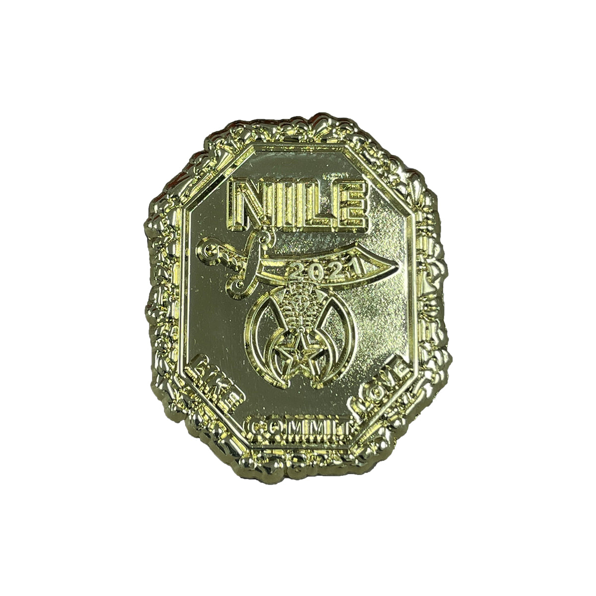 Zinc Alloy Badges  Gold  