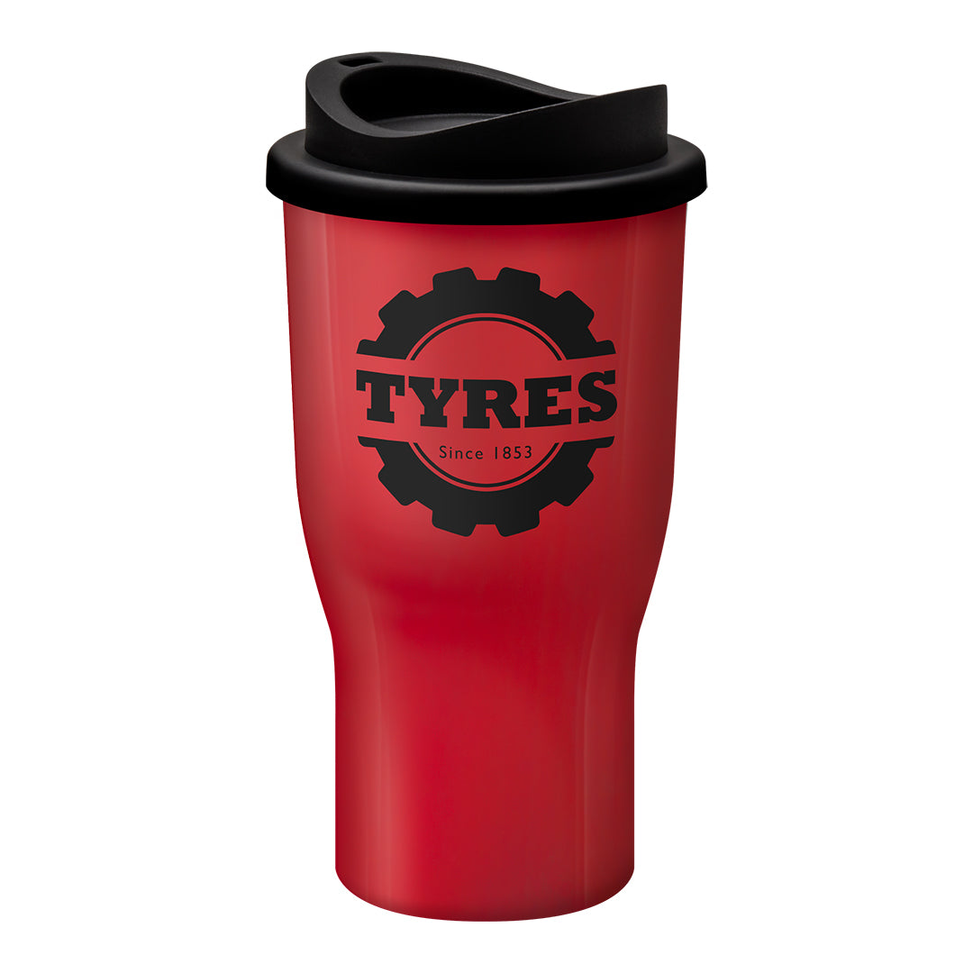 Challenger Tumbler Red Drinkware Black and White London