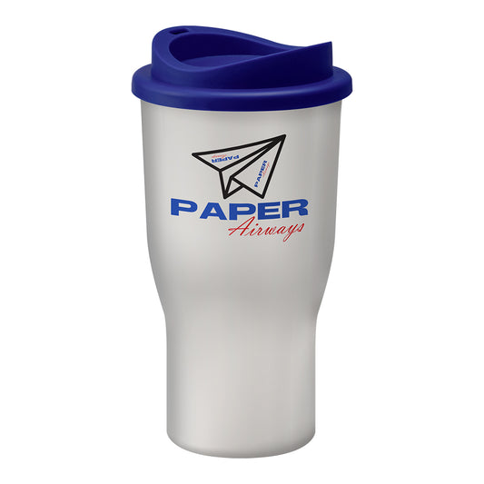 Challenger Tumbler White Drinkware Black and White London